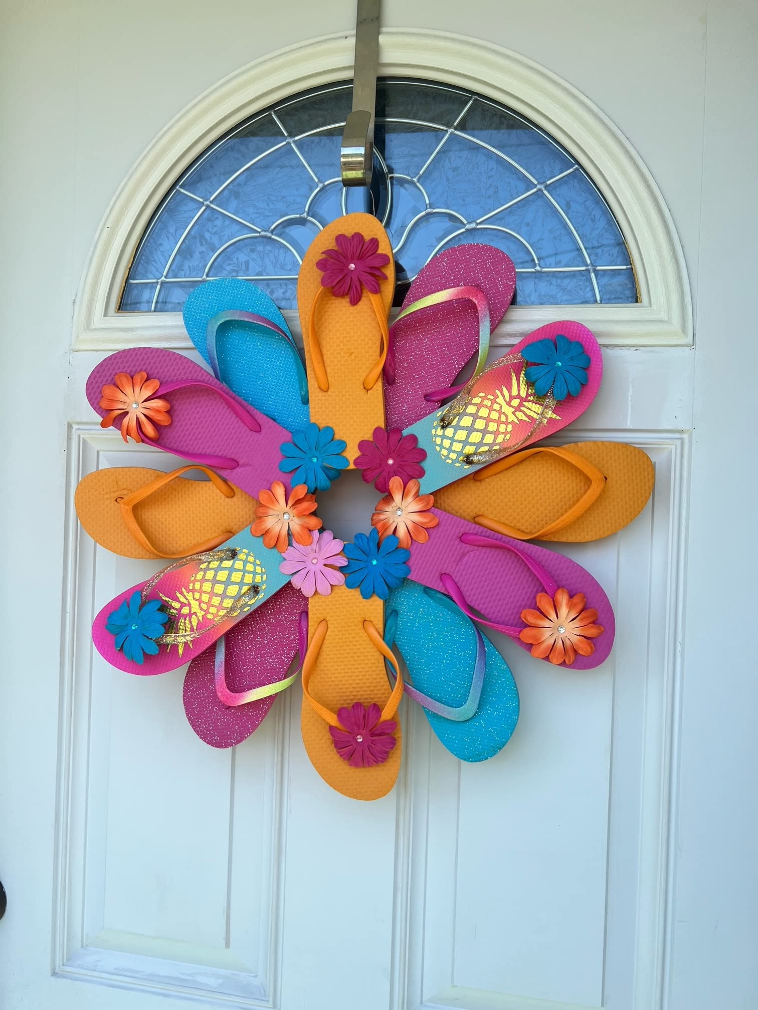 Pineapple Wall Decor & Wreaths for Front Door - Tropical Summer Beach House Decorations, Seasonal Kitchen & Living Room Wall Art - Perfect for Home, Office & Party Decor
