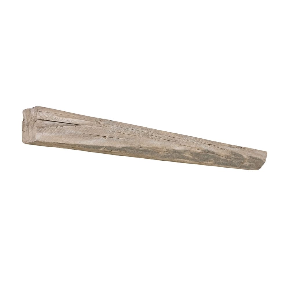 Lexington Hearth Cabin Pine Concrete Faux Wood Mantel Shelf - Rustic Fireplace Mantel for Living Room, Bedroom & Cabin Decor - Perfect for Holiday Stockings & Family Photos