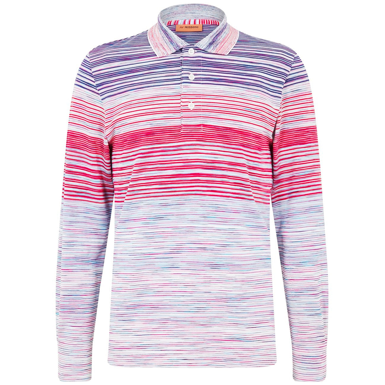 Missoni Classic Long Sleeve Polo Shirt for Men - Premium Cotton Knitwear, Slim Fit Casual Top for Business & Weekend Wear