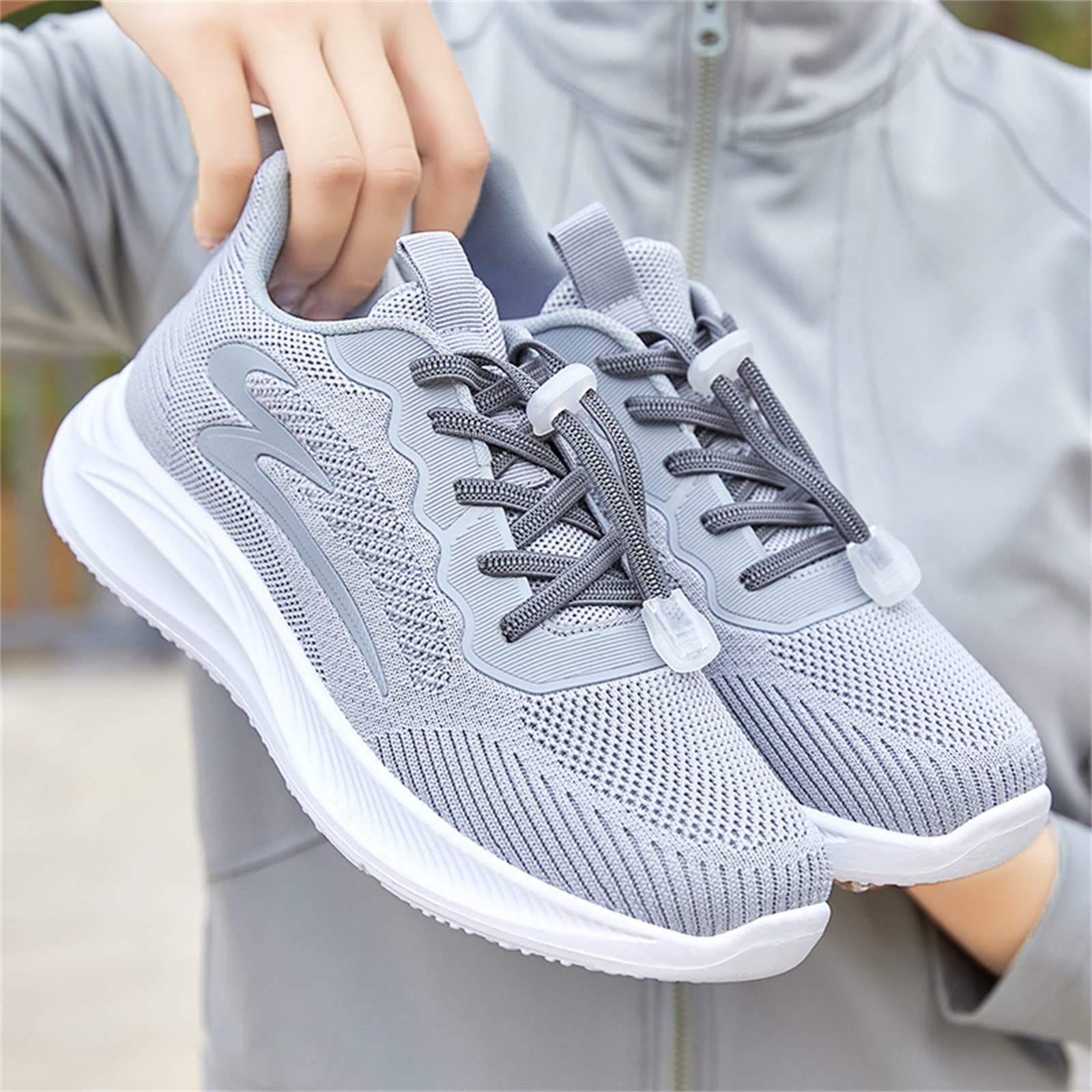 Women's White Retro Hiking Shoes - Lightweight Black Sport Running & Walking Shoes for Women - Perfect for Trekking, Casual Wear & Outdoor Activities