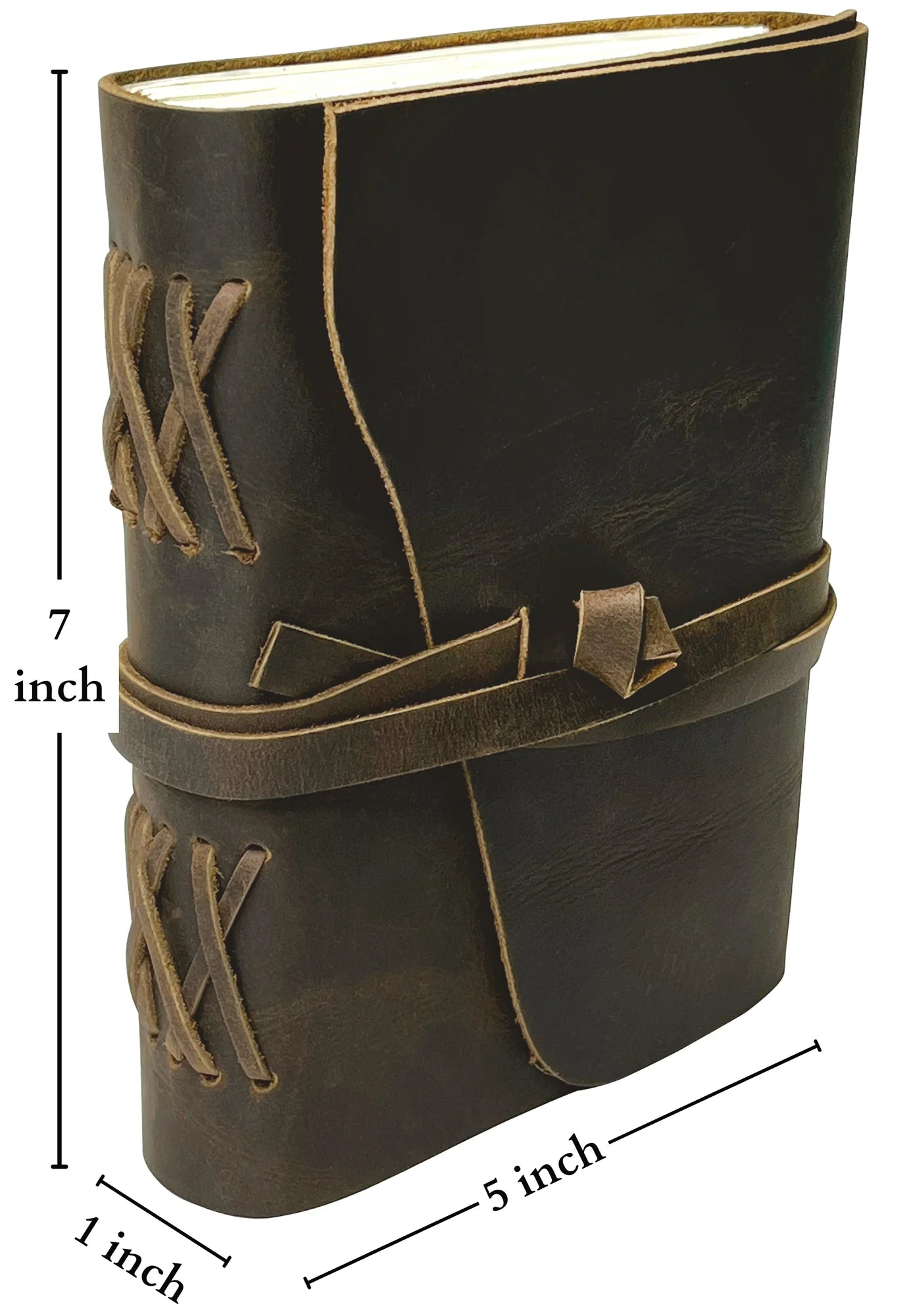 Premium Leather Journal - Lined & Ruled Travel Notebook for Writing, Sketching & Note Taking - Perfect for Journaling, Travel Diary & Gift Giving