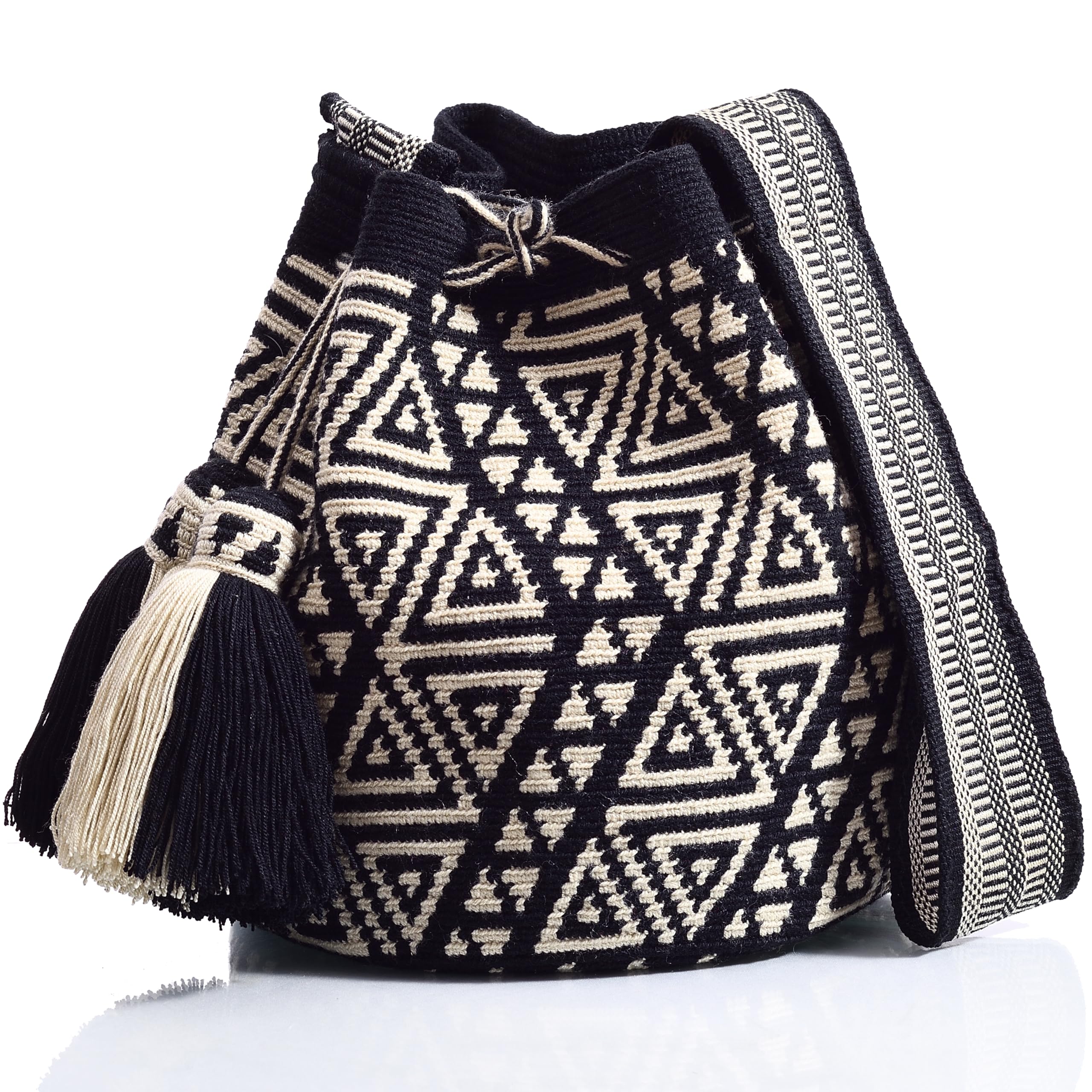 WYOU Designer Collection Large Hobo Bag - Handmade Wayuu Crochet Shoulder Bag for Women | Perfect for Beach, Travel & Everyday Use