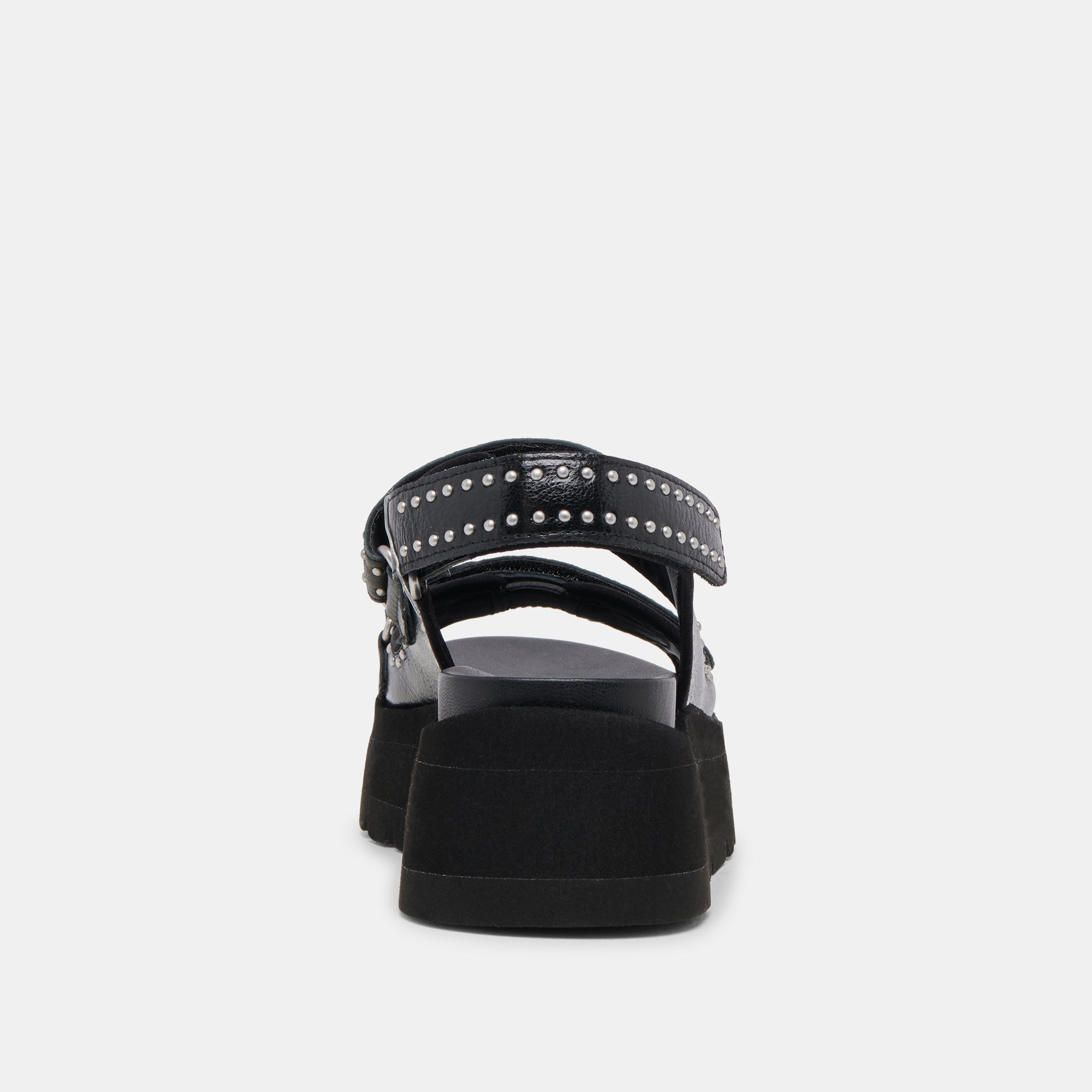 Dubai Stud Sandals for Women - Midnight Crinkle Patent Leather Strappy Heels - Perfect for Parties, Weddings & Night Out
