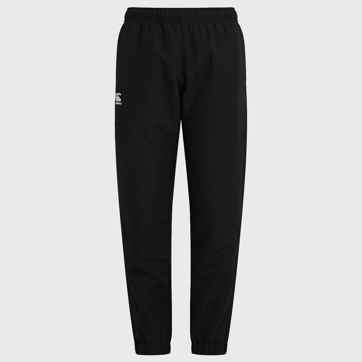 Canterbury Kids Cuffed Tapered Club Track Pants - Black | Athletic Joggers for Boys & Girls | Perfect for School Sports, Gym & Casual Wear