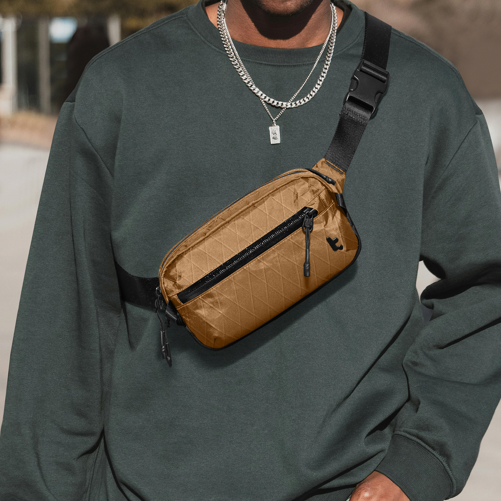 Aviator T35 X-Pac Chest Bag - Durable Crossbody Sling Pack for Outdoor, Travel & Everyday Use - Water-Resistant & Lightweight Design