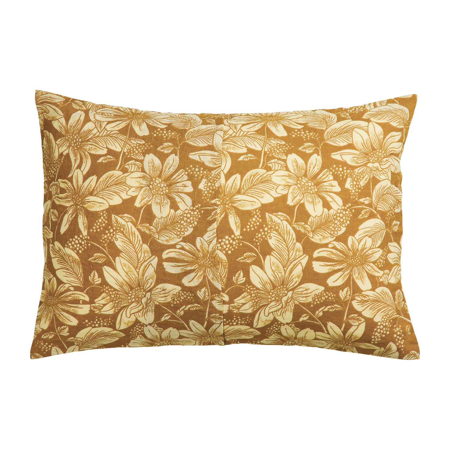 Amrita 100% Linen Pillowcase Set - Ginger Color | Soft Breathable Bedding | Perfect for Home, Hotel & Airbnb Use