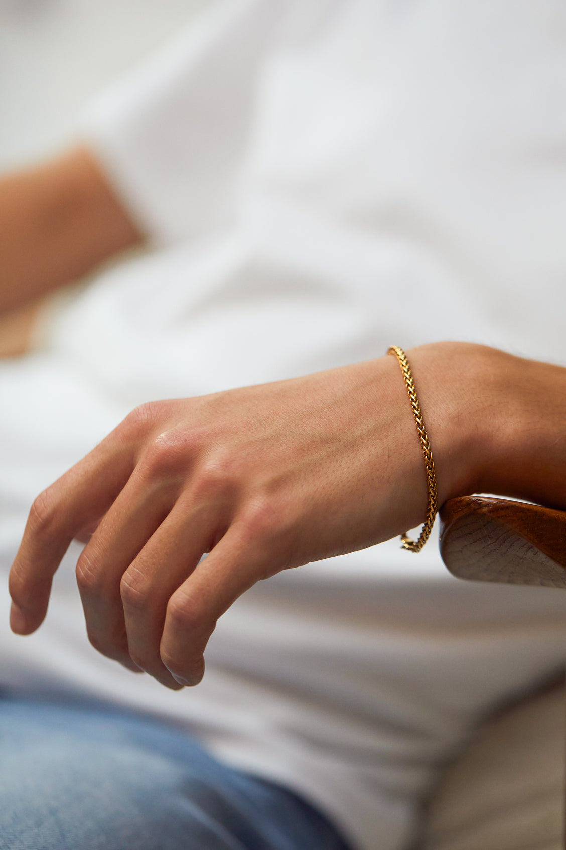 Stylish Men's Spiga Chain Bracelet - Durable Stainless Steel Adjustable Link Bracelet for Casual & Formal Wear - Perfect for Gifts, Parties, and Everyday Fashion
