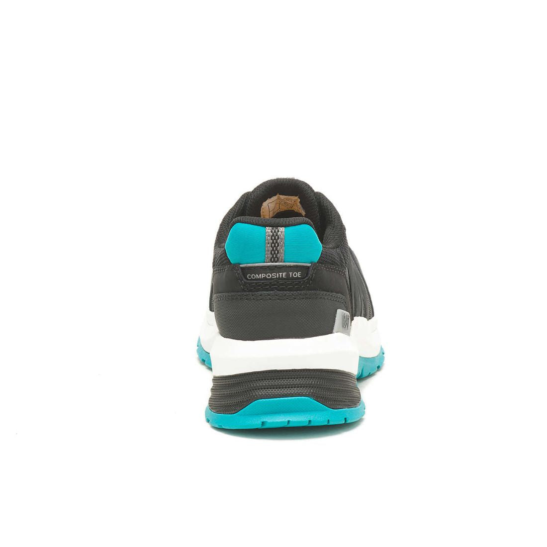 CAT Streamline 2.0 Women's Composite Toe Athletic Work Shoes - Lightweight Safety Shoes for Women, Black/Teal (725336) - Perfect for Construction, Warehouse & Industrial Work