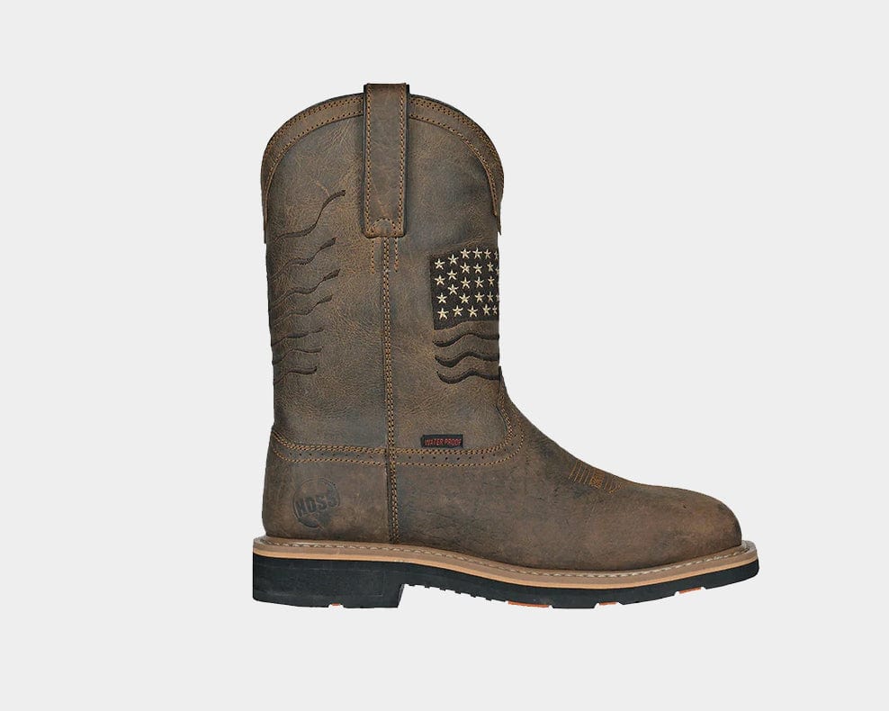 Rushmore Composite Toe Western Boots for Men - Durable Work & Cowboy Boots for Safety & Comfort - Perfect for Construction, Ranch Work & Outdoor Activities