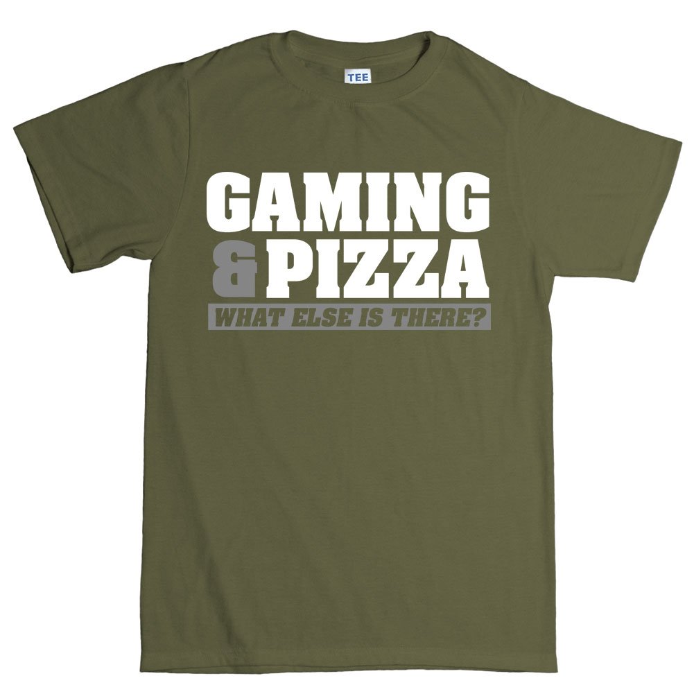 Gaming T-Shirt for Men & Women - Cool Video Game Pizza Design - Perfect for Gamers, Parties & Casual Wear