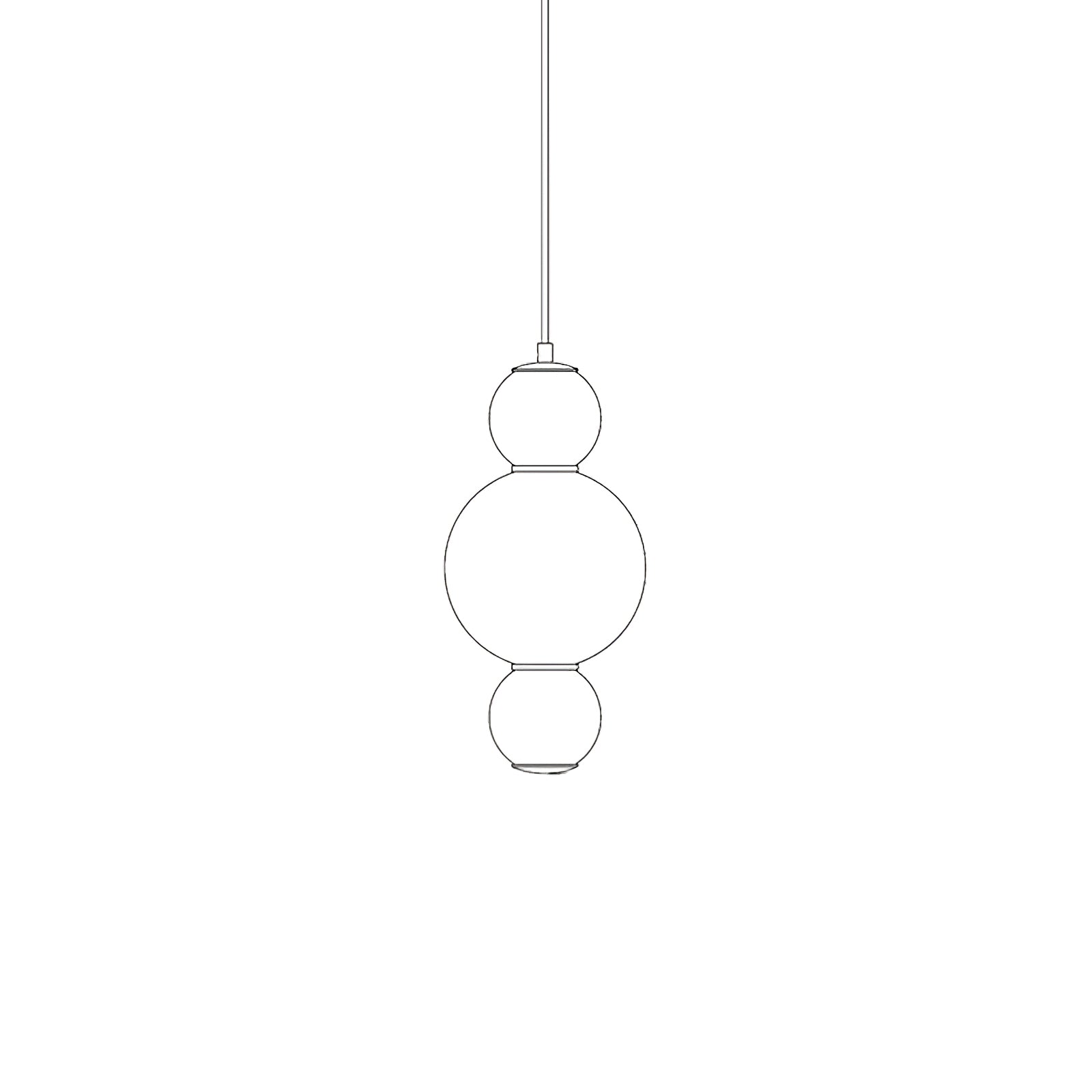 Modern Double Globe Pendant Light - Adjustable Hanging Chandelier for Dining Room, Kitchen Island & Bedroom Lighting - Industrial Vintage Style Ceiling Fixture