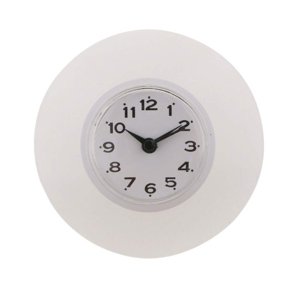 Waterproof Bath Shower Timer Clock with Suction Cup - White Digital Countdown Clock for Bathroom, Kids Bath Time & Water Conservation - Perfect for Home Decor & Spa Relaxation