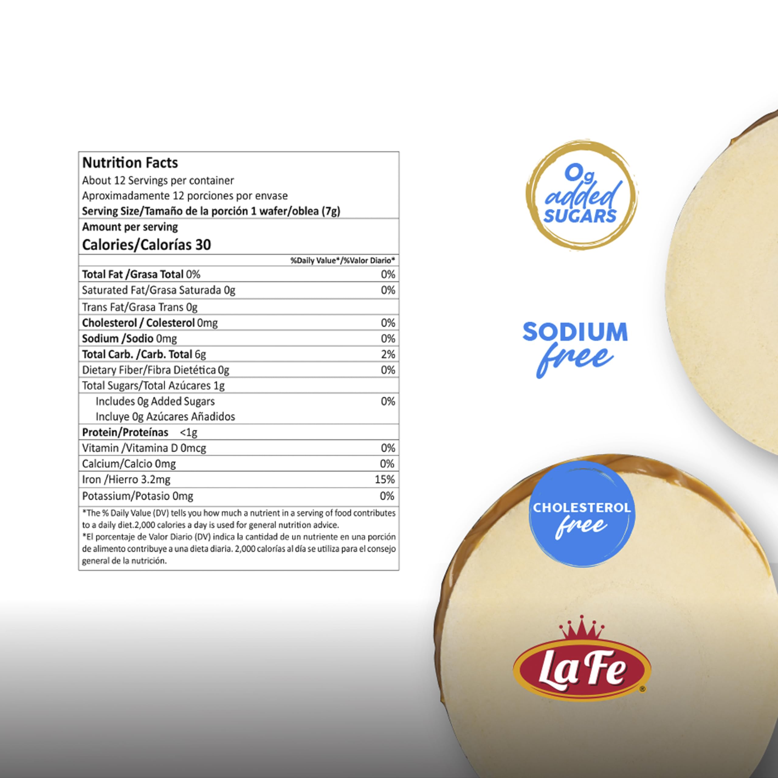 La Fe Obleas Con Arequipe 6.81 oz - 3 Pack | Colombian Flour Wafer with Caramel Spread | Authentic Latin Snacks for Parties, Desserts & Coffee Time