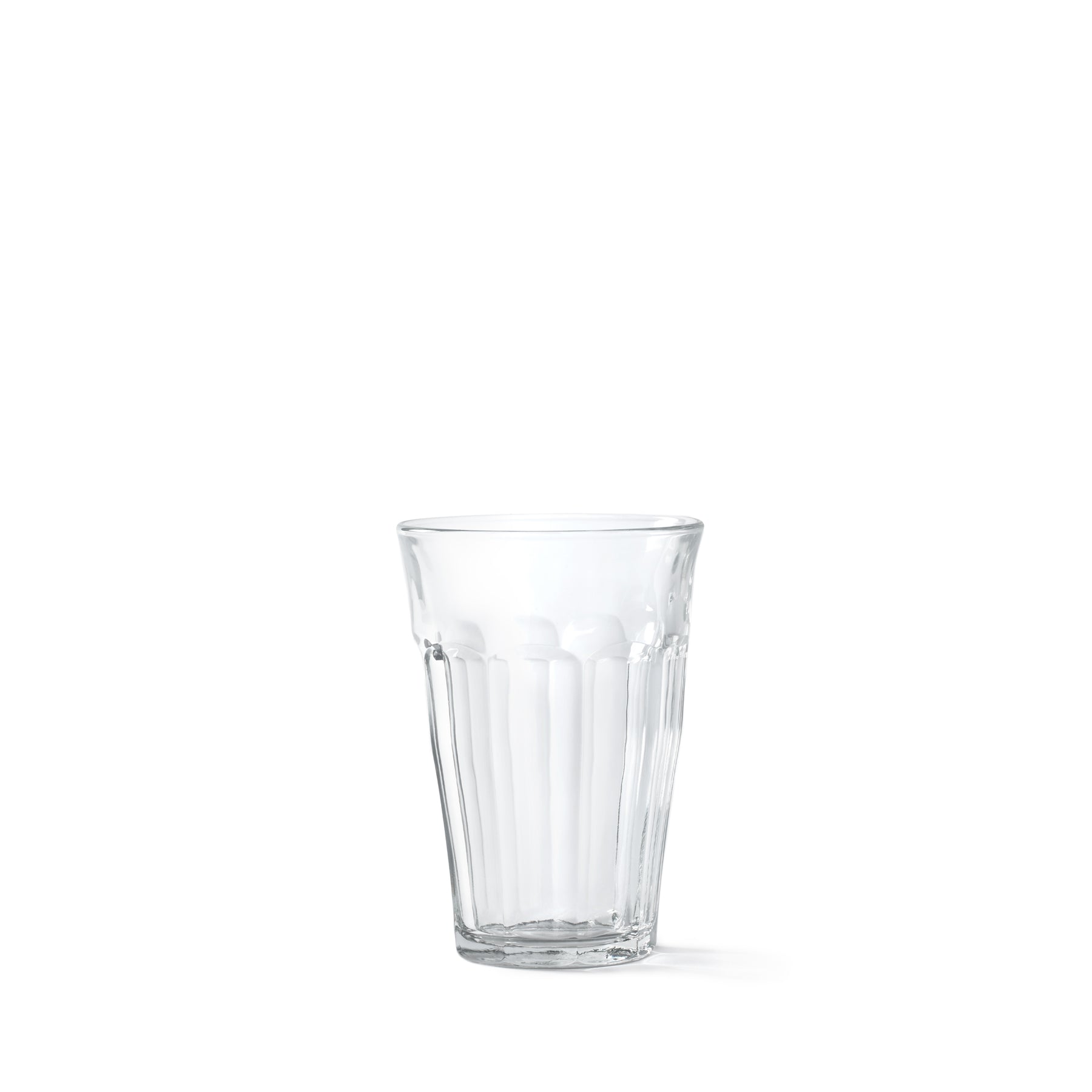Picardie 12.1 oz Glass Tumblers - Set of 6 Durable Drinking Glasses for Water, Juice & Iced Coffee - Perfect for Home, Office & Outdoor Use
