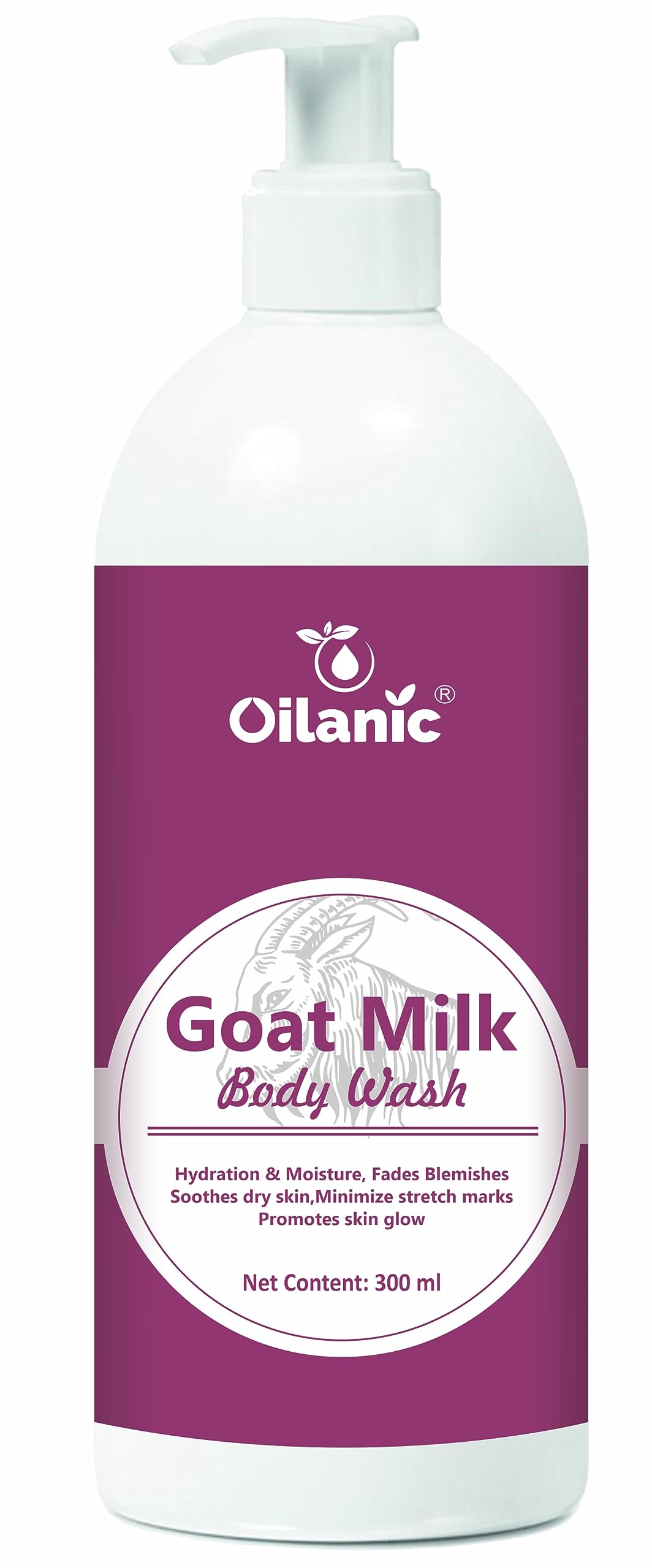 Oilanic Goat Milk Mousse Body Wash - Luxurious Spa Shower Gel with Whitening & Moisturizing Benefits, 300ml | Perfect for Dry Skin & Relaxing Bath Time Self-Care