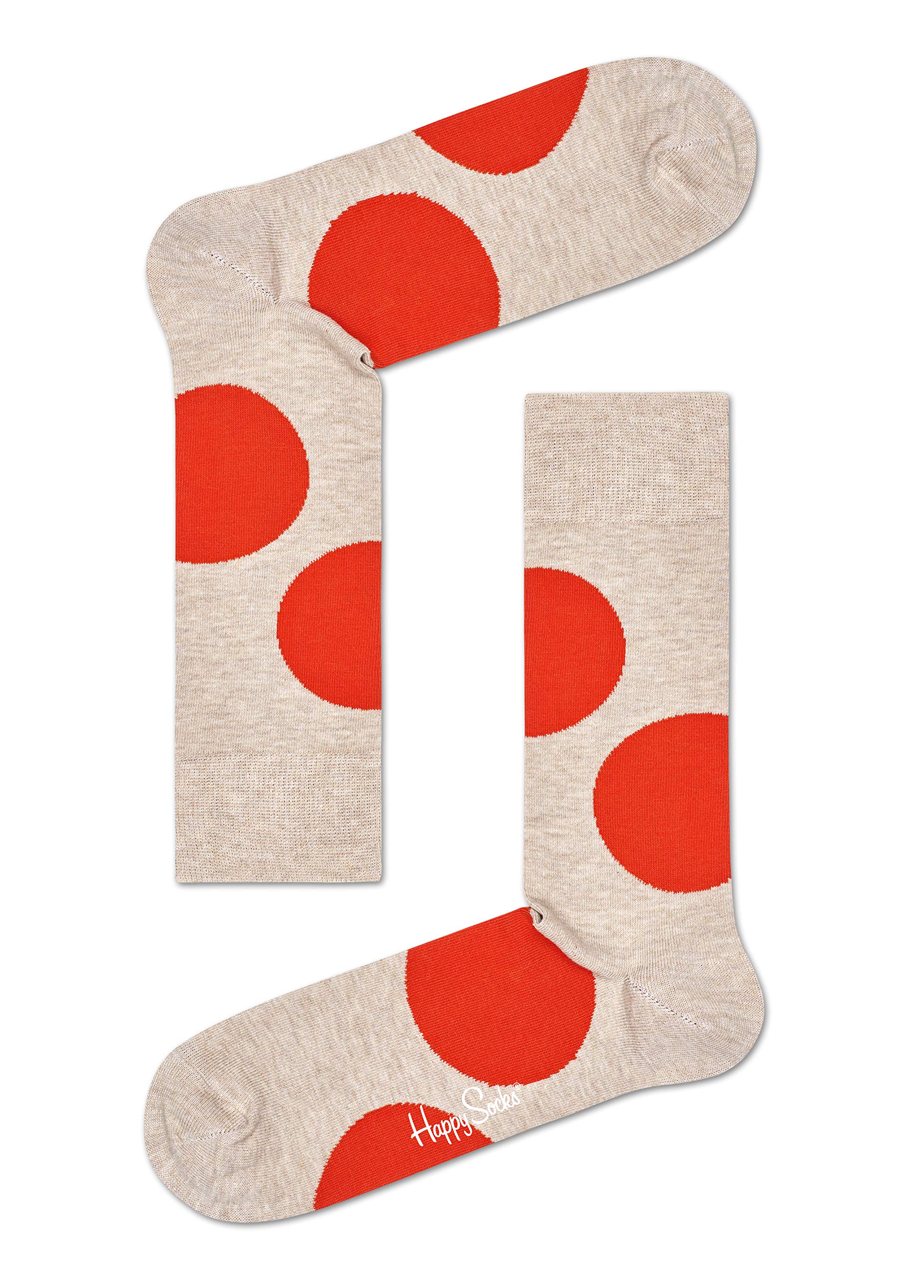 Happy Socks Men's Jumbo Dot Crew Socks - Size 10-13 (Pack of 1) - Fun Colorful Novelty Dress Socks for Casual Wear, Office & Gifts