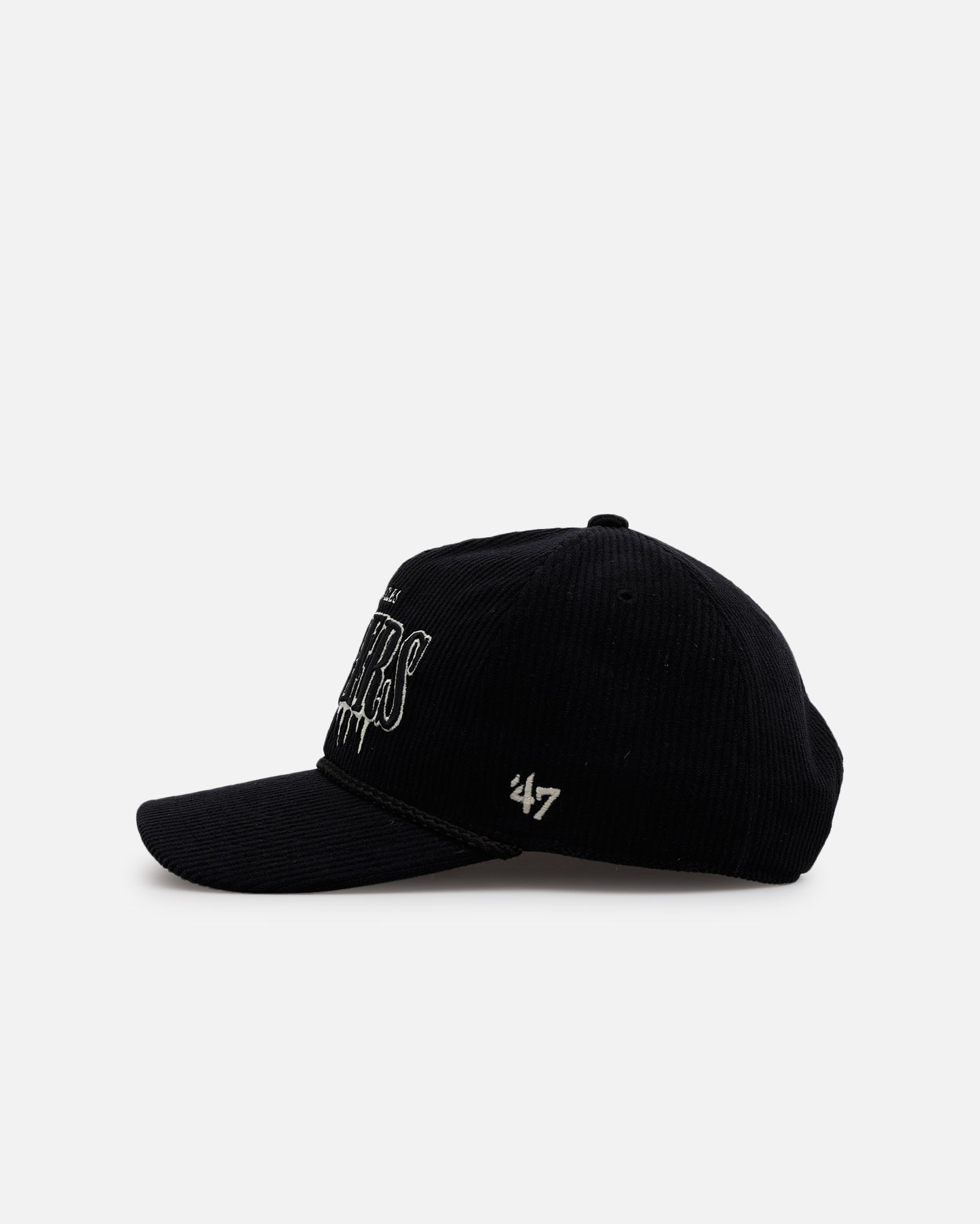 47 Brand Los Angeles Dodgers 'Slasher' 47 Hitch Corduroy Snapback Hat - Black MLB Baseball Cap for Men & Women - Perfect for Games, Streetwear & Casual Outfits
