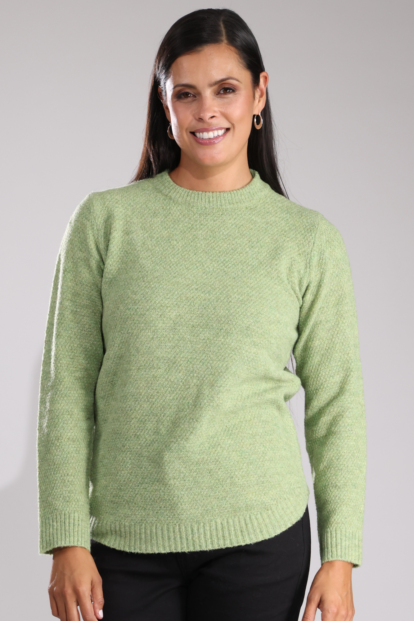 Women's Jumper Knitwear | Pesto Marle Sweater | 6874B1 | Cozy Fall & Winter Fashion for Casual Outfits