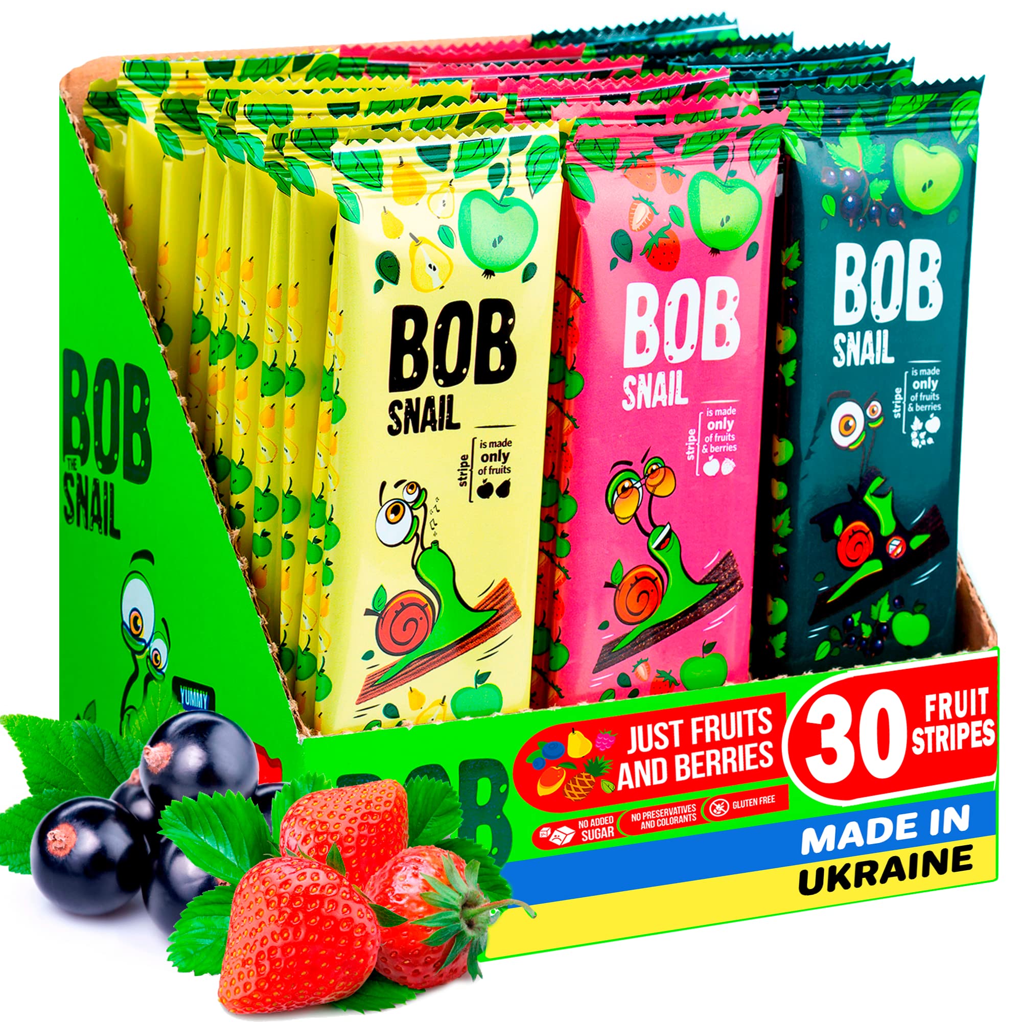 Healthy Fruit Snacks for Adults & Kids - BOB SNAIL Natural Dried Fruit Bites | Perfect for Lunchboxes, Office Snacks & On-the-Go Energy Boost