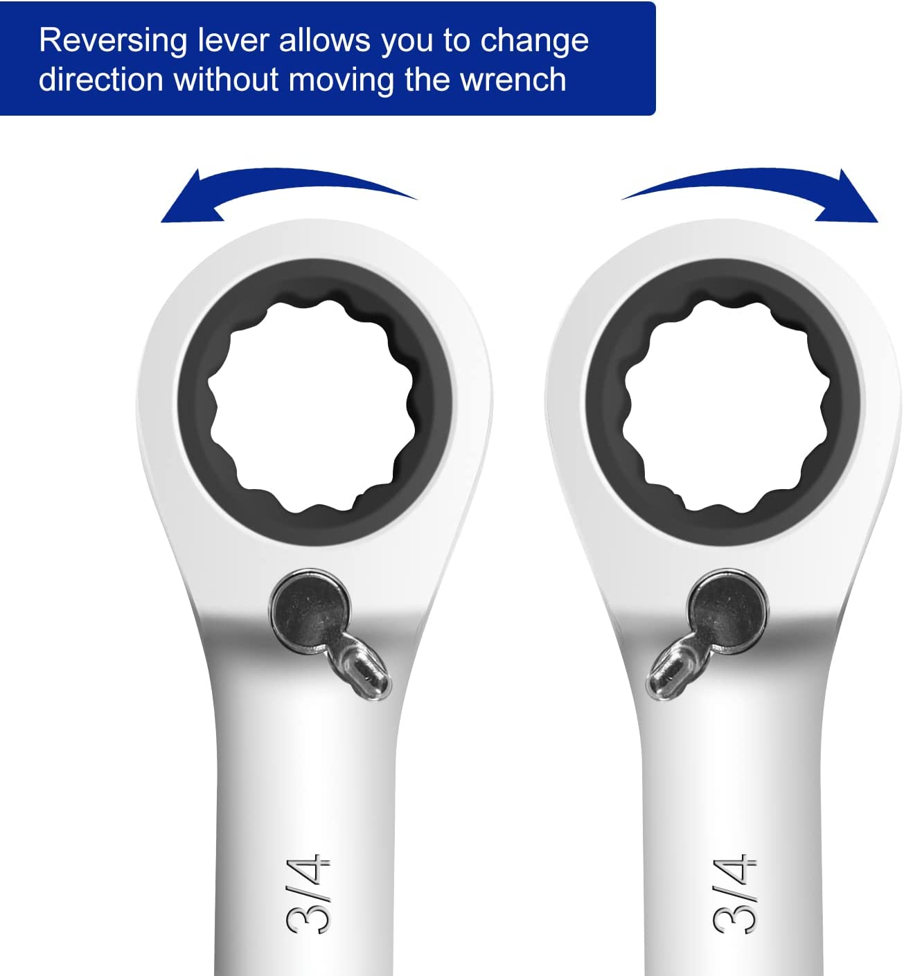10-Piece Reversible Ratchet Combination SAE Wrench Set - Professional Grade for Automotive Repair & DIY Projects