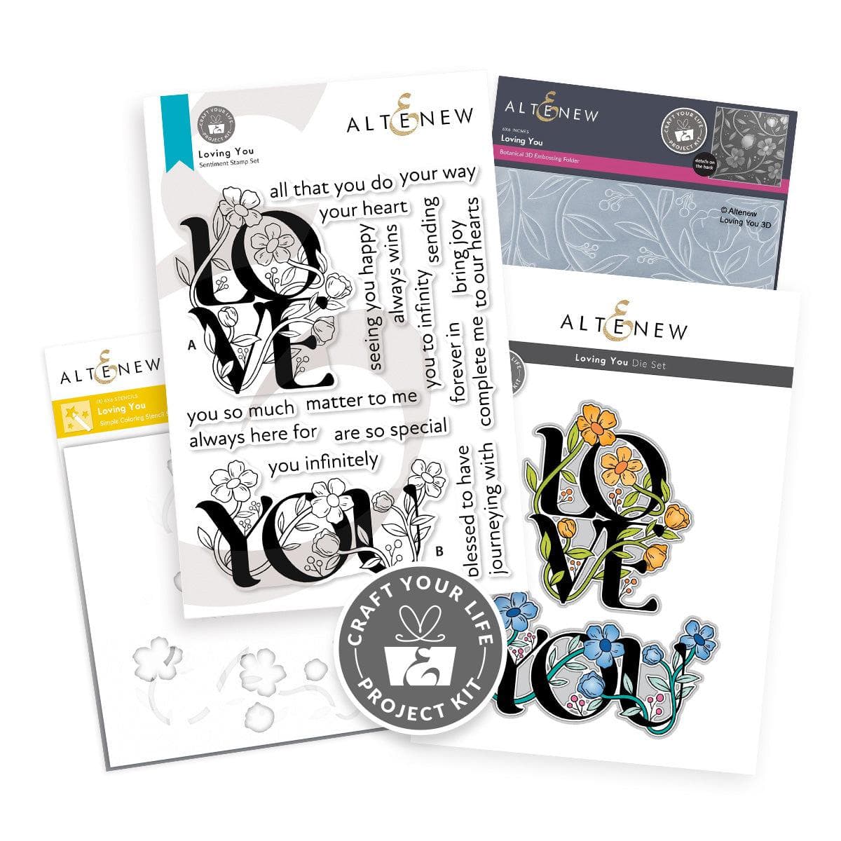 DIY Craft Your Life Project Kit - Creative Scrapbooking & Card Making Supplies for Handmade Gifts | Perfect for Valentine's Day, Mother's Day & Birthday Presents