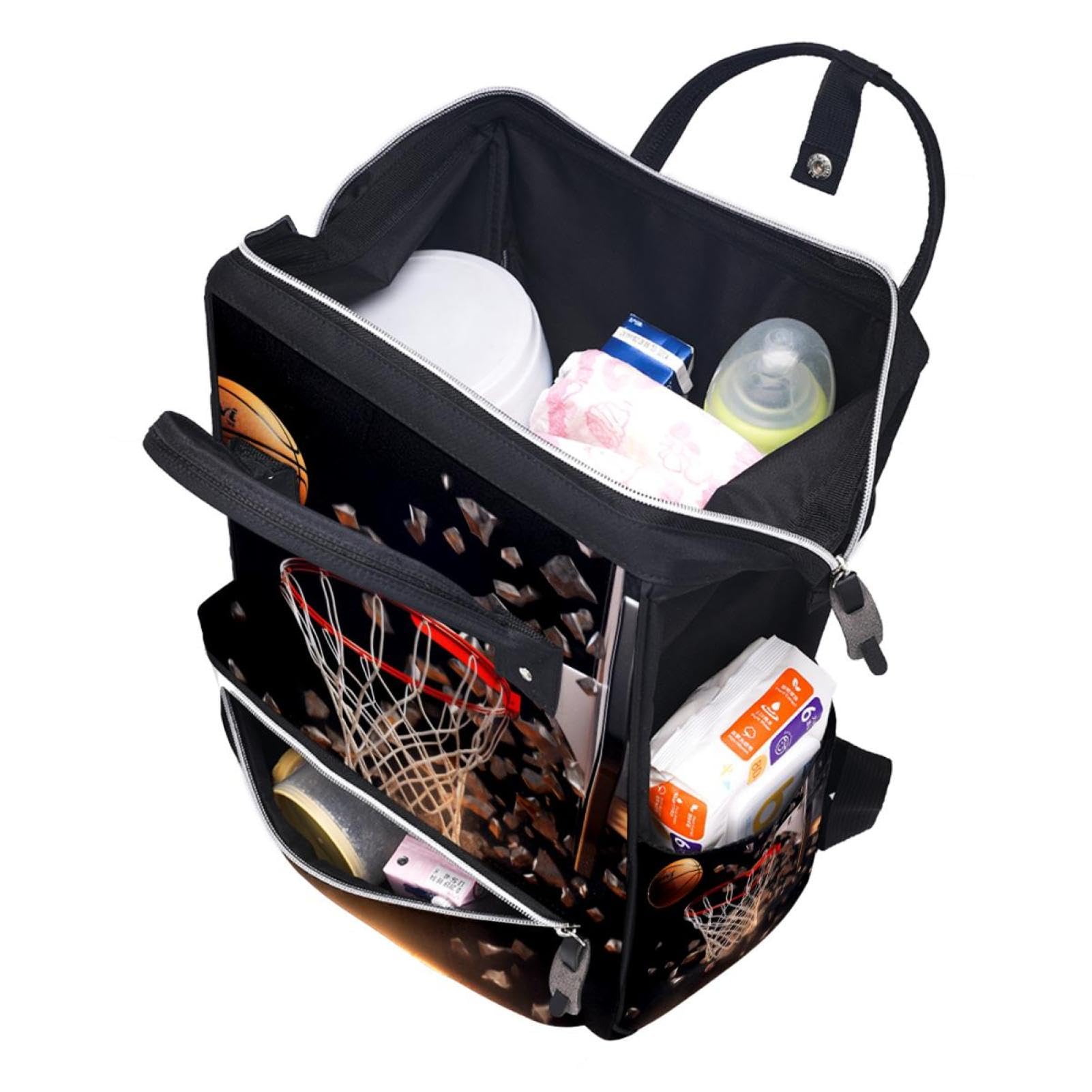 Stylish Travel Backpack for Women & Men - Durable Basketball Sports Backpack for Gym, School, Hiking & Outdoor Adventures