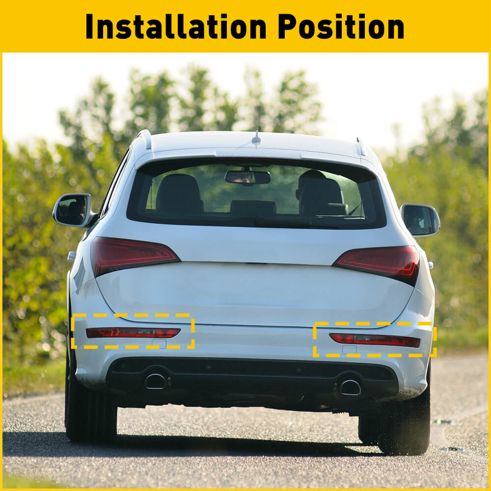2009-2016 Audi Q5 Rear Bumper LED Reverse Tail Light & Fog Lamp - US Version Only | Enhanced Visibility & Safety for Night Driving & Parking