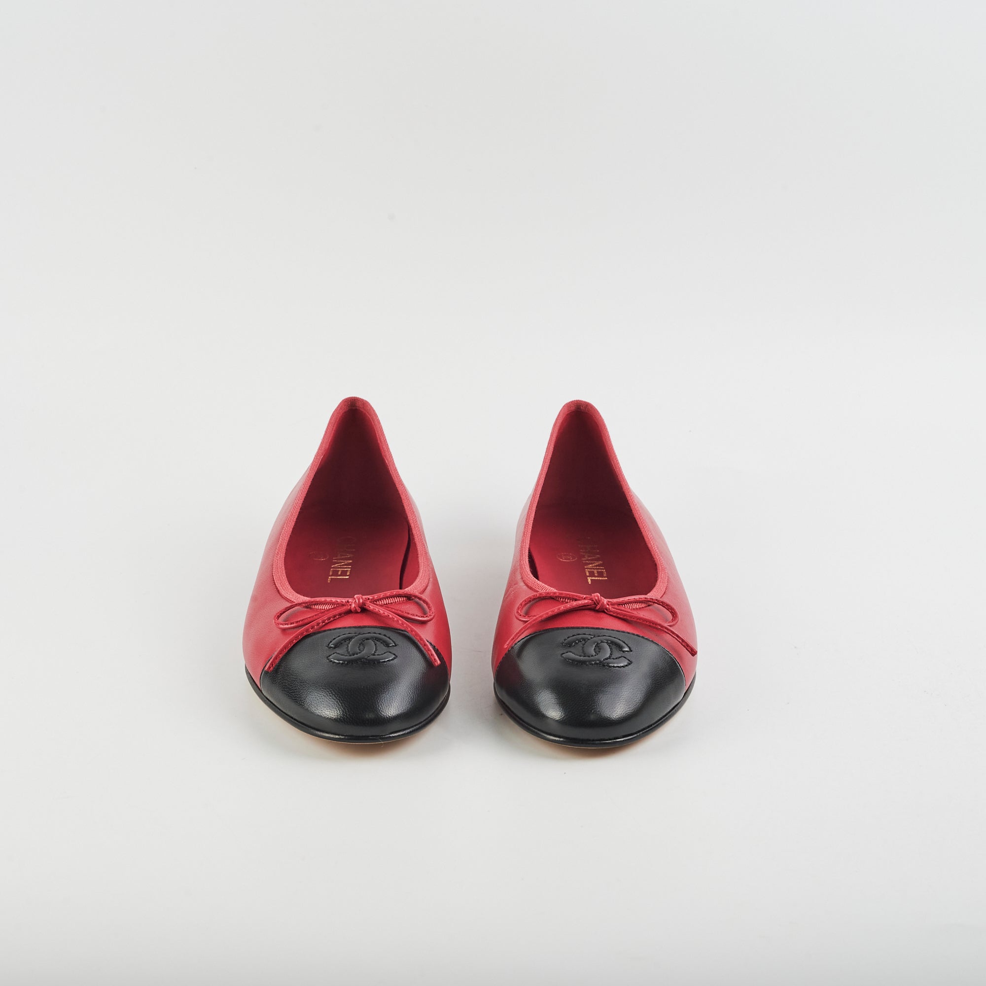 Chanel Lambskin Ballerina Flats in Red - Elegant & Comfortable Women's Shoes for Casual Wear, Office & Special Occasions