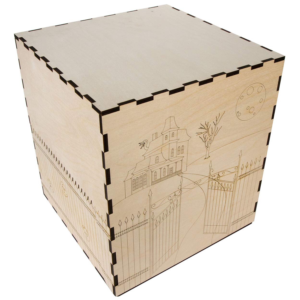 The Broken Token Mansions of Madness Compatible Wooden Storage Box - Premium Organizer with Multiple Trays & Dividers for Board Game Accessories | Perfect for Game Nights & Collector's Display