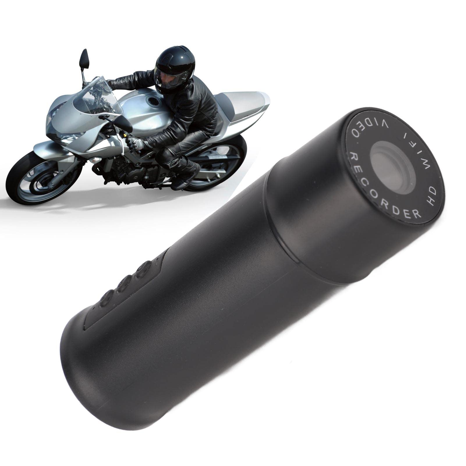 720P HD WiFi Motorcycle Helmet Camera - IP67 Waterproof Mini Action Camera for Biking, Sports & Adventure - Perfect for Vlogging, Trail Riding & Extreme Sports Recording