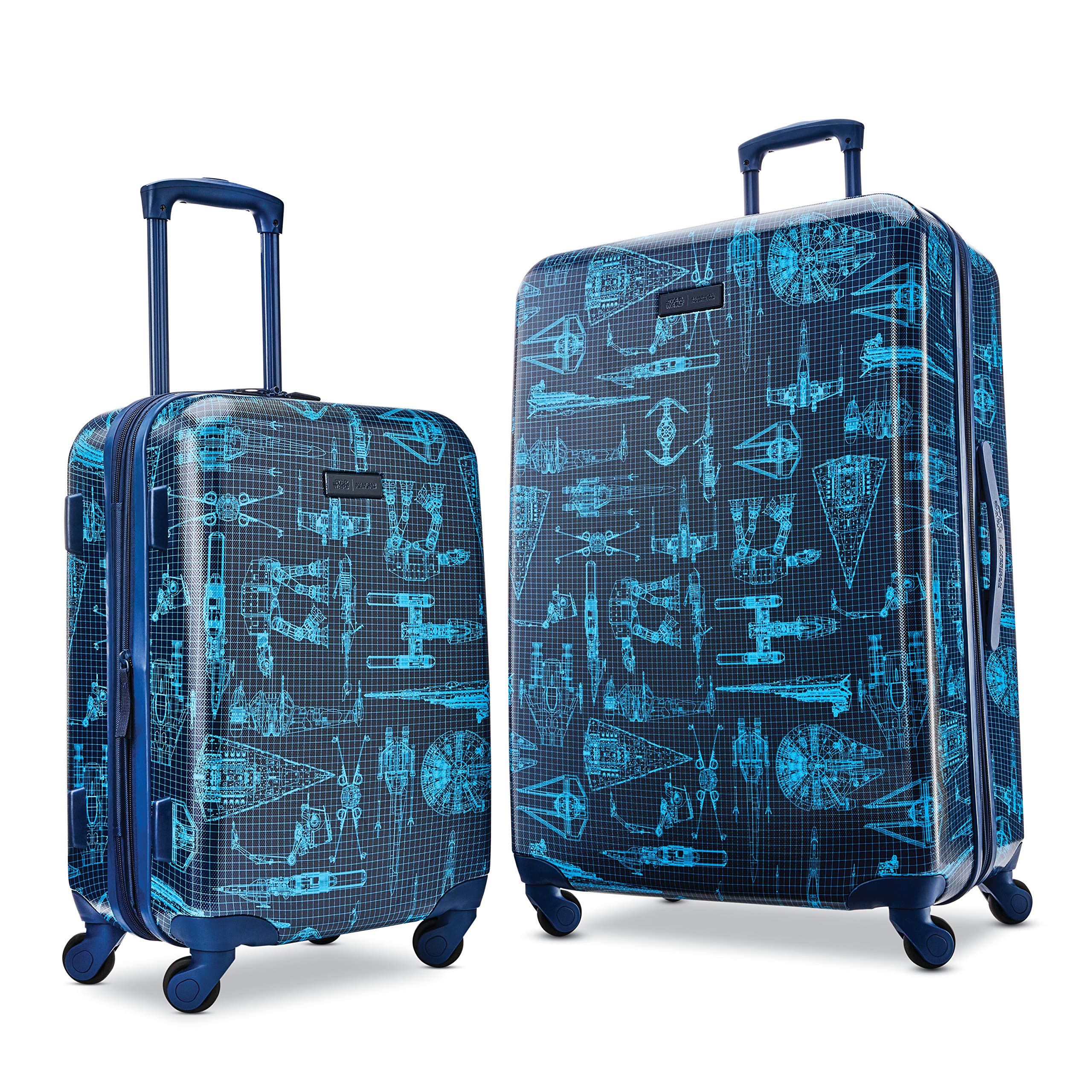 American Tourister Star Wars Hardside Spinner Wheel Luggage 28-Inch - Galactic Design Durable Checked Suitcase for Travel, Vacation & Business Trips