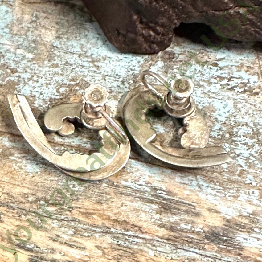 Vintage Mexican Sterling Silver Swirl Earrings Screw Back - Handmade Dangle Earrings for Women, Perfect for Parties, Weddings & Special Occasions