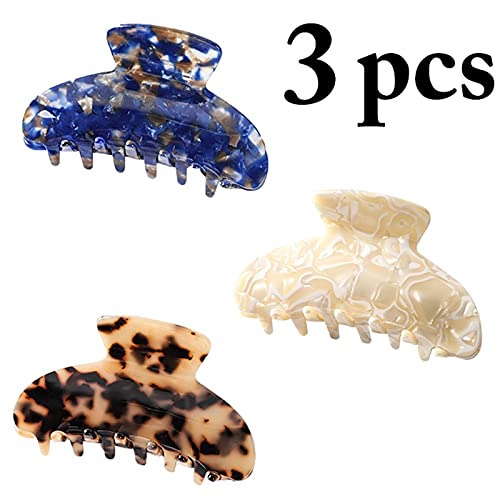 Licogel Hair Claw Clips 3PCS - Strong Hold Barrettes for Women, Styling & Updos