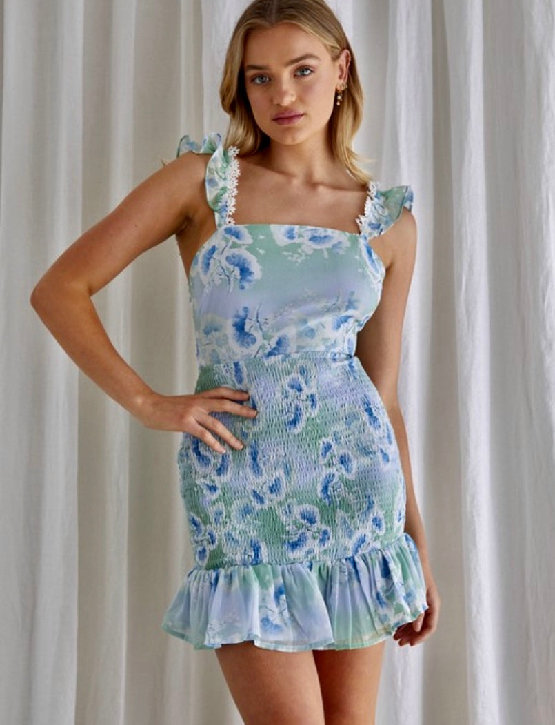 Blue floral