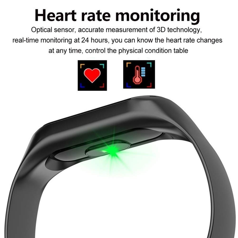 Waterproof IP68 Fitness Bracelet with Color Screen - Smartwatch for Men & Women, Step Counter, Call & SMS Notifications - Perfect for Running, Gym & Daily Activity Tracking
