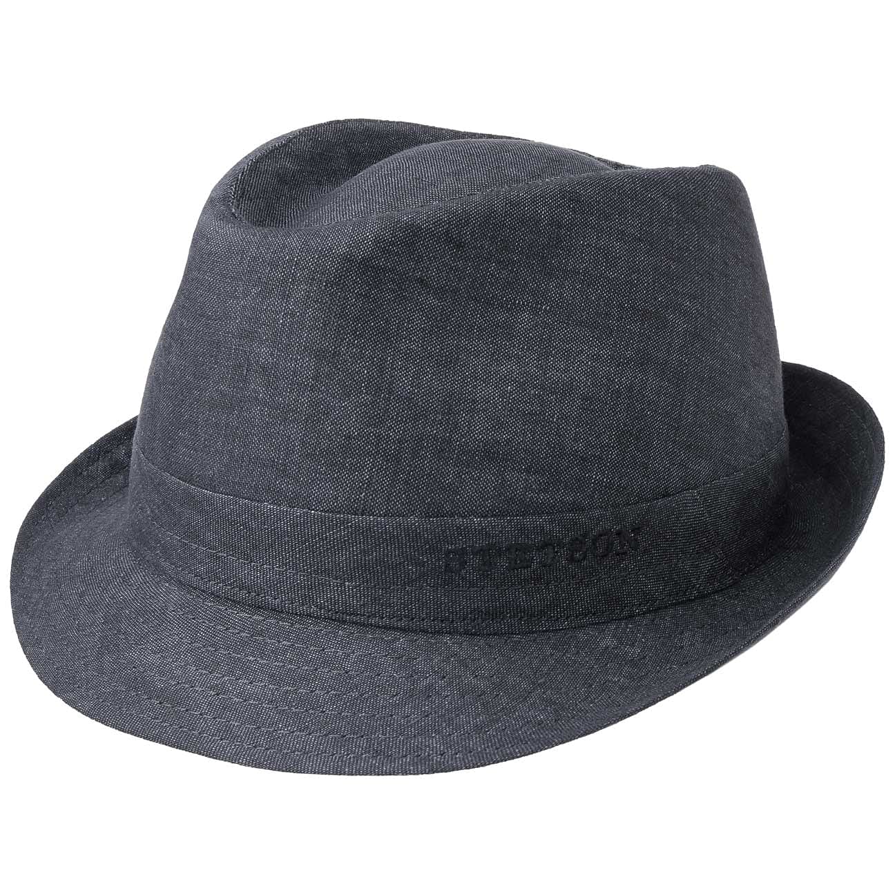 Stetson Geneva Linen Trilby Hat for Women & Men - Italian-Made Summer Sun Hat for Beach, Travel & Outdoor Activities