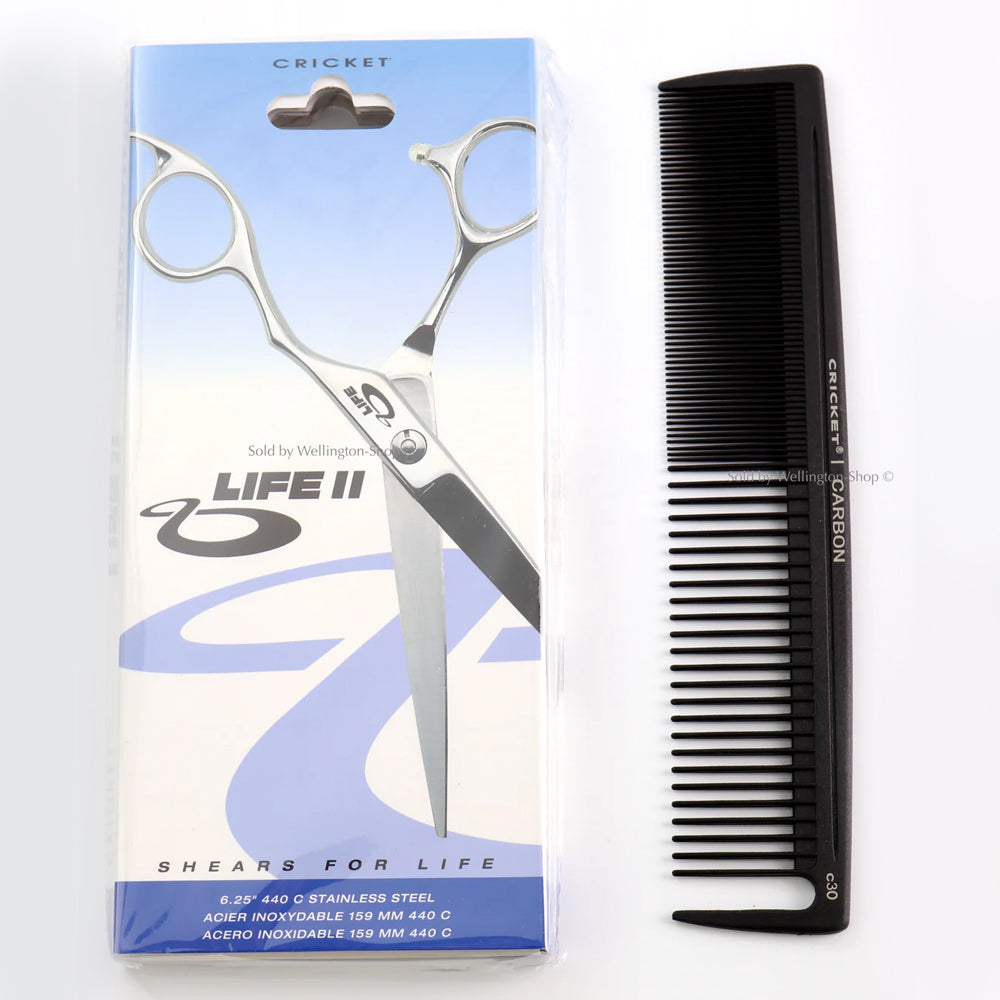 Professional Right-Handed Hair Cutting Scissors - Cricket for Life Shear | Precision Styling for Salons, Barbers & Home Use