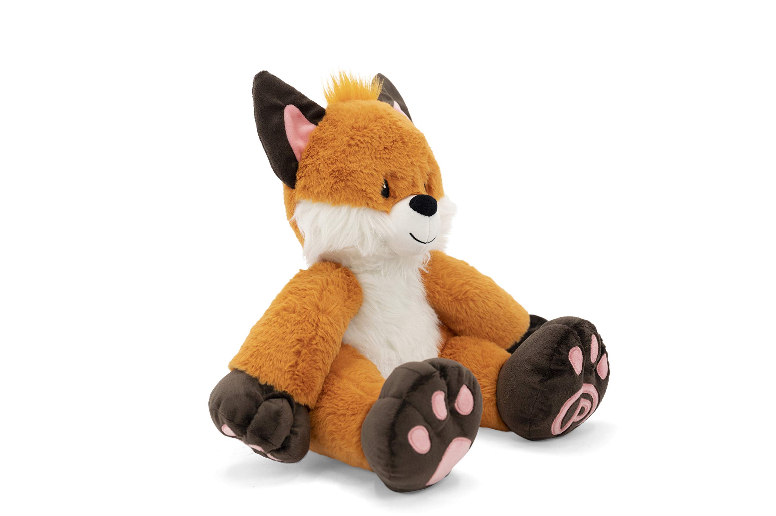 Finnigan 18 Inch Plush Fox Stuffed Animal - Soft Orange Fox Plush Toy with Tail - Cute Woodland Creature Plushie for Girls & Boys - Big Huggable Stuffed Animal for Kids Bedroom Decor, Nursery Gift & Cuddling Companion