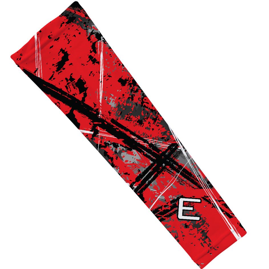 Wicked Red Arm Sleeve - Compression Arm Sleeves for Sports & Outdoor Activities - Basketball, Running, Cycling & Gym Workouts