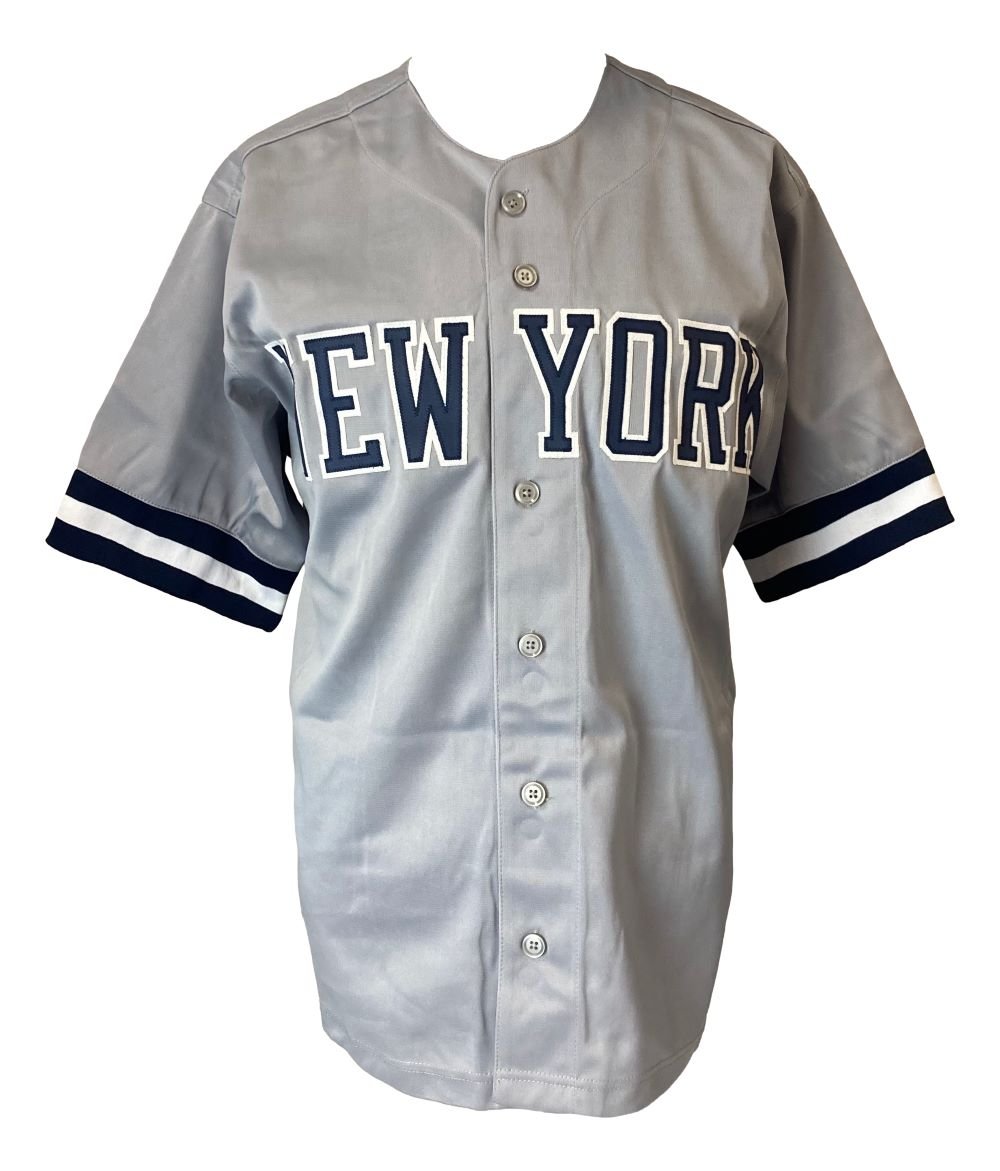 Don Larsen New York Yankees Signed Gray Baseball Jersey - 1956 World Series MVP Inscribed with JSA COA - Perfect for Collectors, Sports Memorabilia Displays & Yankees Fan Gifts