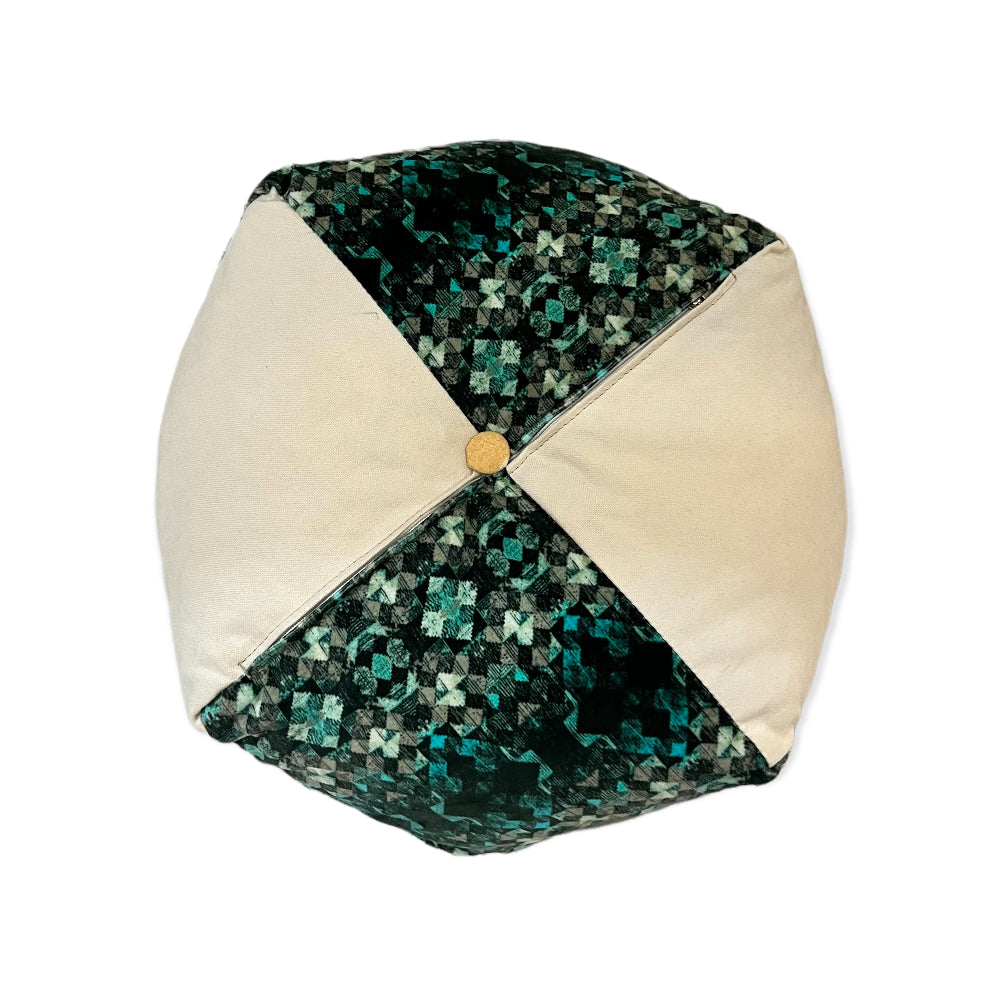 Ojami Shape Turquoise Cushion - Stylish Home Decor Accent for Sofa, Bed & Living Room