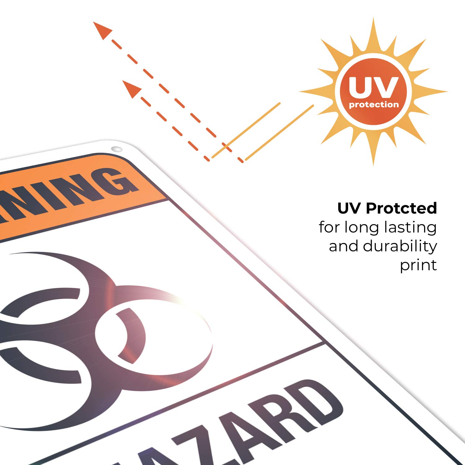 Biohazard Authorized Personnel Only Sign - ANSI Warning Sign 10x7 Inches, Rust-Free .040 Aluminum, Fade-Resistant for Indoor & Outdoor Use - Made in USA - Perfect for Laboratories, Hospitals, and Hazardous Work Areas