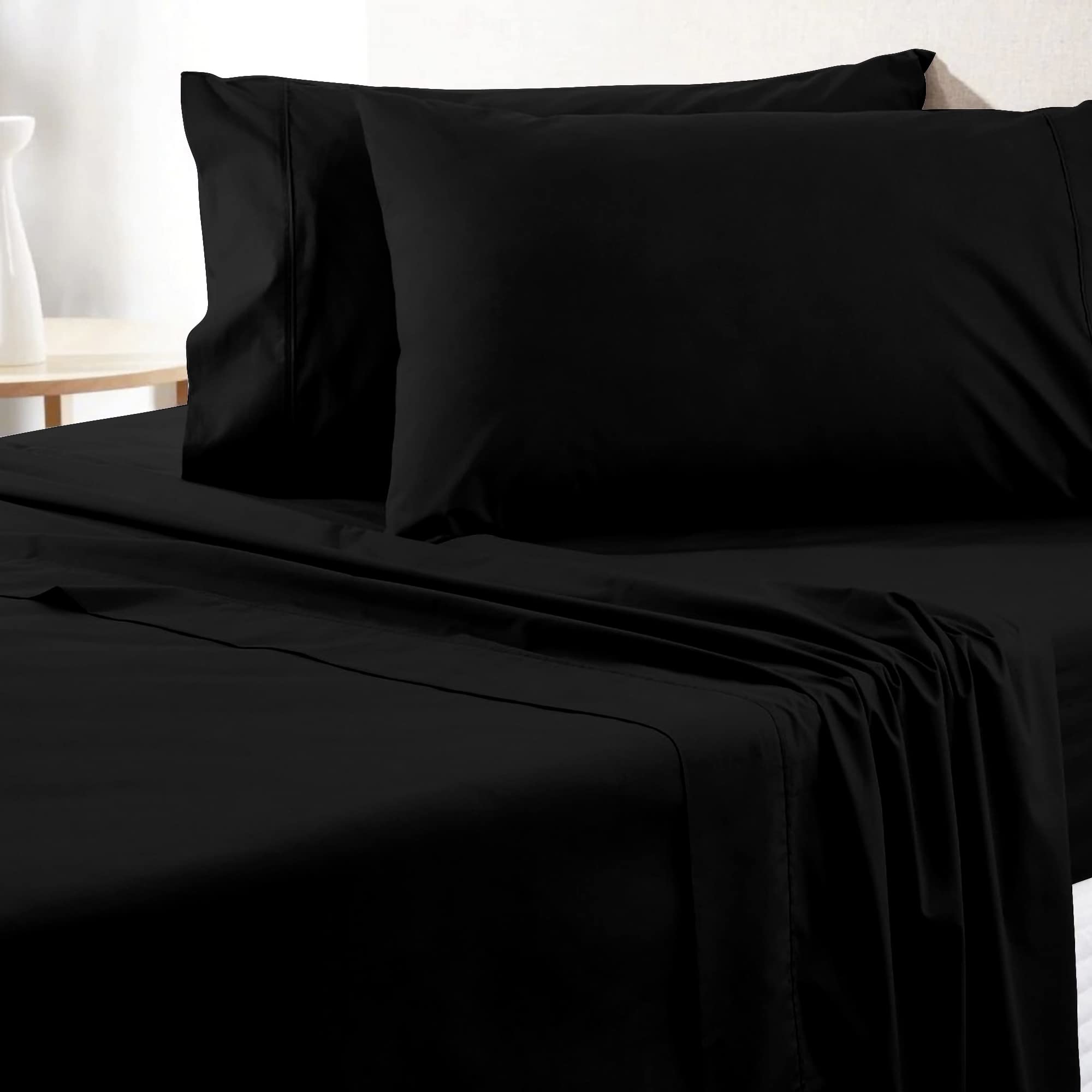 Premium 700 Thread Count 100% Egyptian Cotton California King Sheets Set (4Pc) - Luxury Sateen Weave Bedding with 15