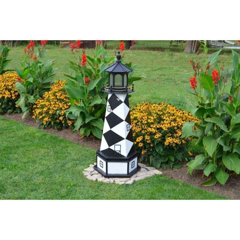 Cape Lookout Lighthouse Replica - Handcrafted North Carolina Coastal Decor for Home & Office Display | Perfect for Beach House, Nautical Theme, and Collector's Gifts