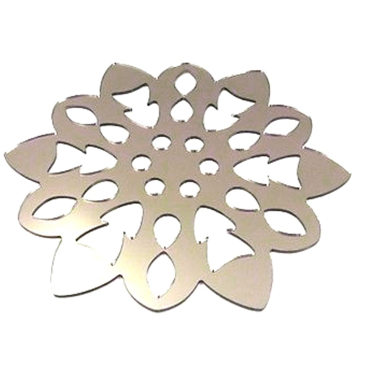 4 Pack Snowflake Mirror Acrylic Coasters - Elegant Winter Drink Coasters for Christmas Decor, Holiday Parties & Home Bar Accessories