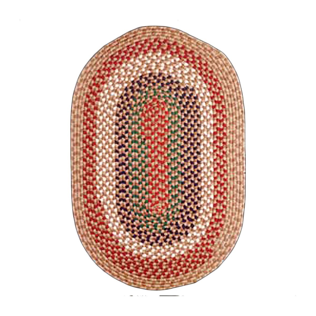 Premium Red Nylon Oval Area Rug 6' x 4' - Soft Non-Slip Indoor Home Carpet for Living Room, Bedroom & Office Decor | Renovator's Supply
