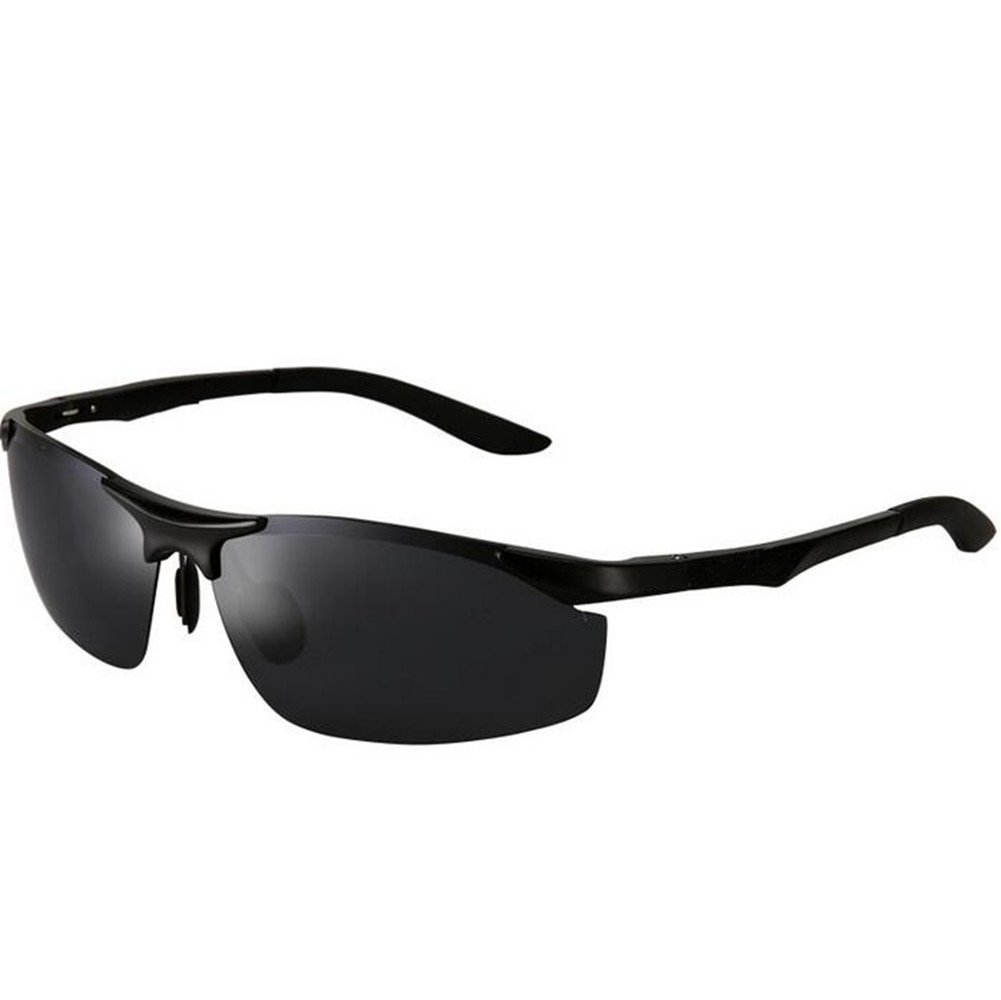 **Men's Retro Offset Optical Sunglasses for Driving - UV Protection Polarized Lenses - Perfect for Taxi Drivers & Outdoor Activities**