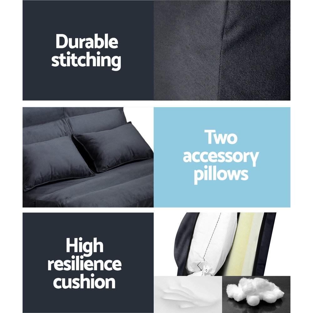 Foldable Lounge Sofa Bed - Convertible Floor Recliner Chair for Small Spaces | Perfect for Living Room, Bedroom, Guest Room & Studio Apartments
