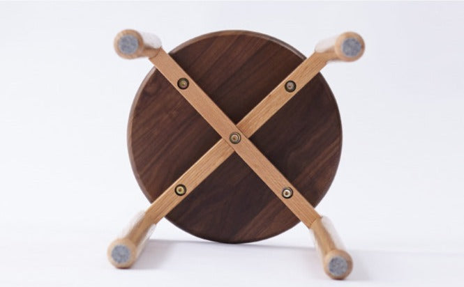 Premium Solid Wood Stackable Stool - Oak, Rubber, Ash, Cherry - Perfect for Home, Office, Kitchen & Outdoor Use