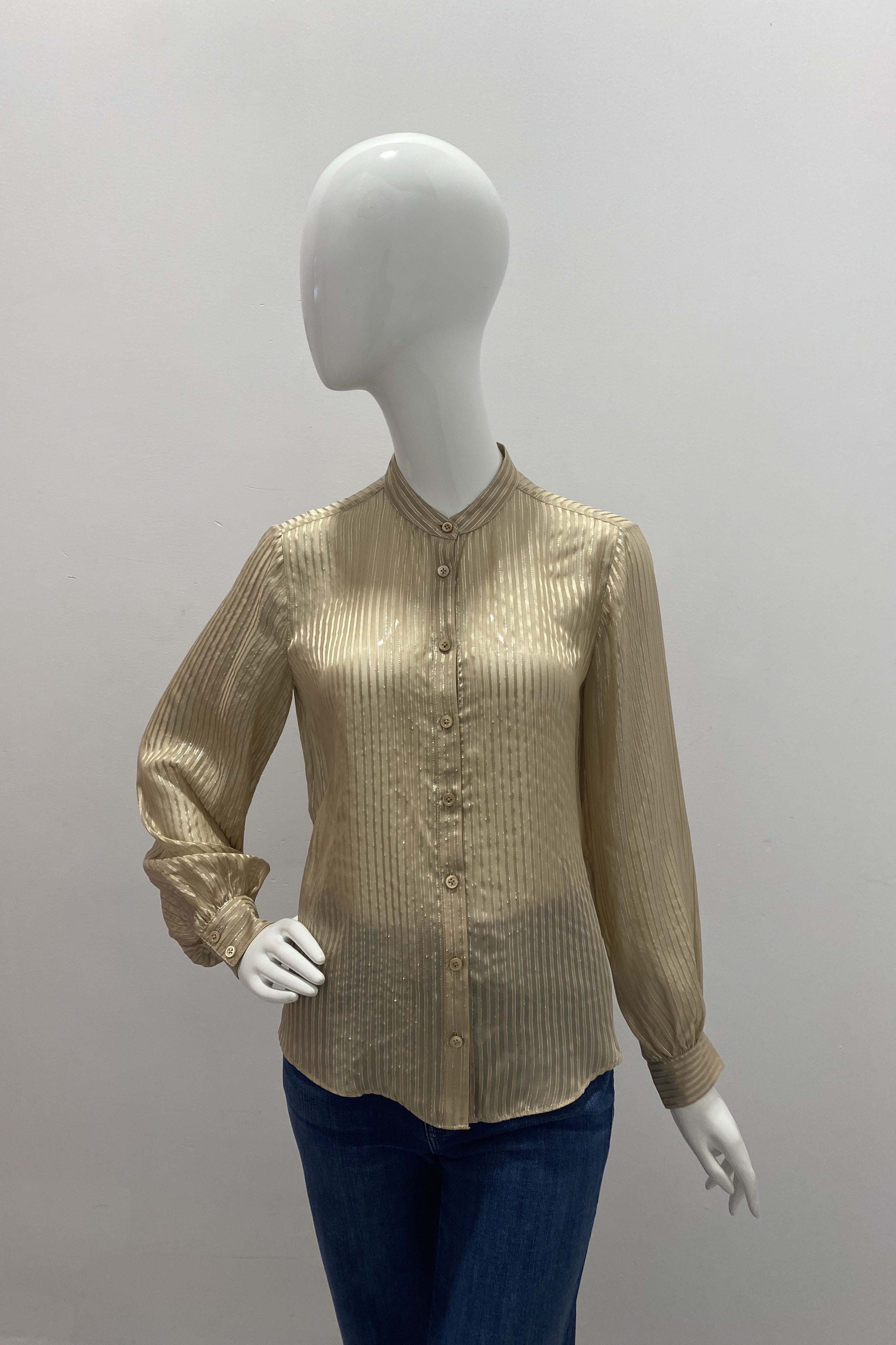 Stylish Frame Lurex Blouse for Women | Elegant Metallic Shirt | Perfect for Party, Night Out & Special Occasions